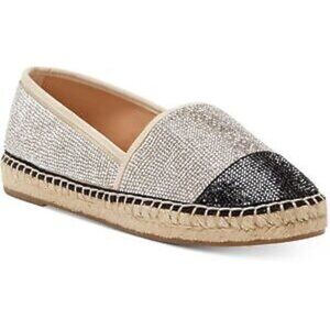 INC Womens Corvina 5 mbel Crystal Espadrilles Metallic - 10M
